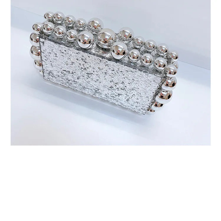 Luxury Design Shoulder Crossbody Bag Fashion New Evening Clutch Bag Ladies Handbag Acrylic Transparent Small Square Bag Female