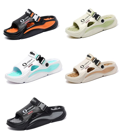 Summer Men's Massage Slippers Outdoor Sandals Beach Comfortable Indoor Slides Water Clogs Casual Shoes Men Women Home Slippers