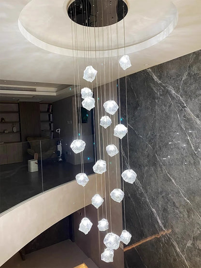 Light luxury home decoration pendant light, staircase light, living room pendant light, dining room light, indoor lighting