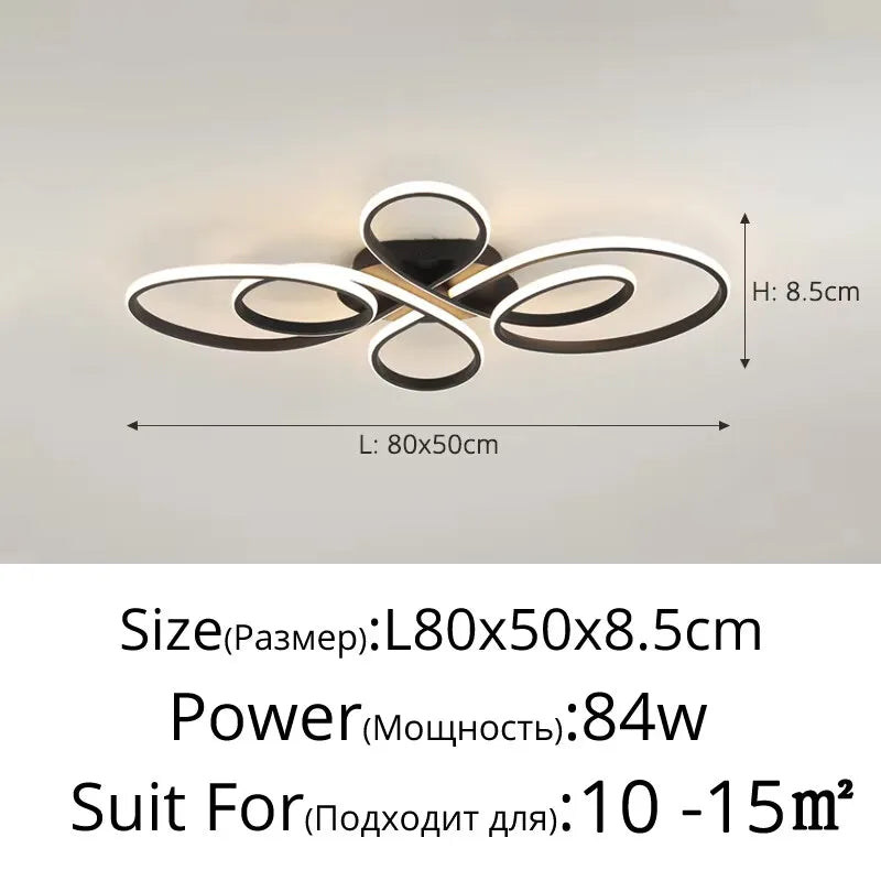 Simple Led Ceiling Light Creative Living Room Bedroom Study Dining Room Ceiling Lamp Nordic Modern Home Indoor Lighting Fixtures