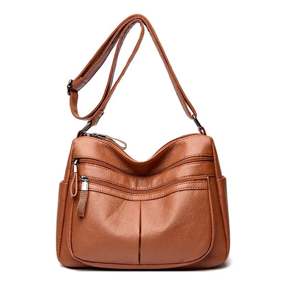 High Quality Genuine Leather Ladies Bags Fashion Purses And Handbags Famous Designer Crossbody Shoulder Bag For Women Sac A Main
