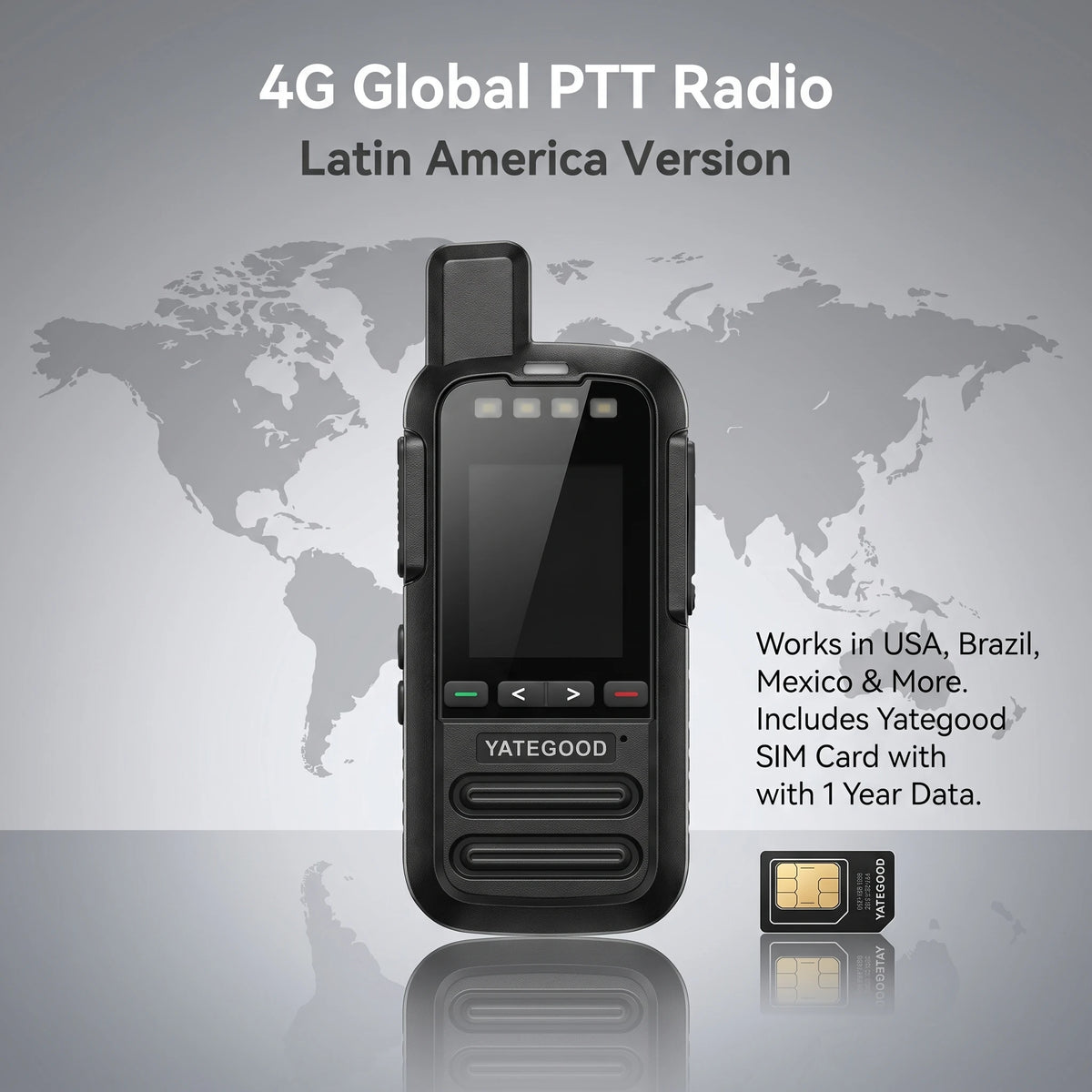 Walkie Talkie  POC Radio 100KM  Handheld Network  SOS Function Global 5000KM 3G 4G POC