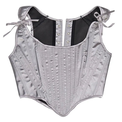 Lolita Tanks Corset Sexy Slimming Bandage Shapewear Women Evening Party Elegant Retro Bustier Top Streetwear Woman Clothes