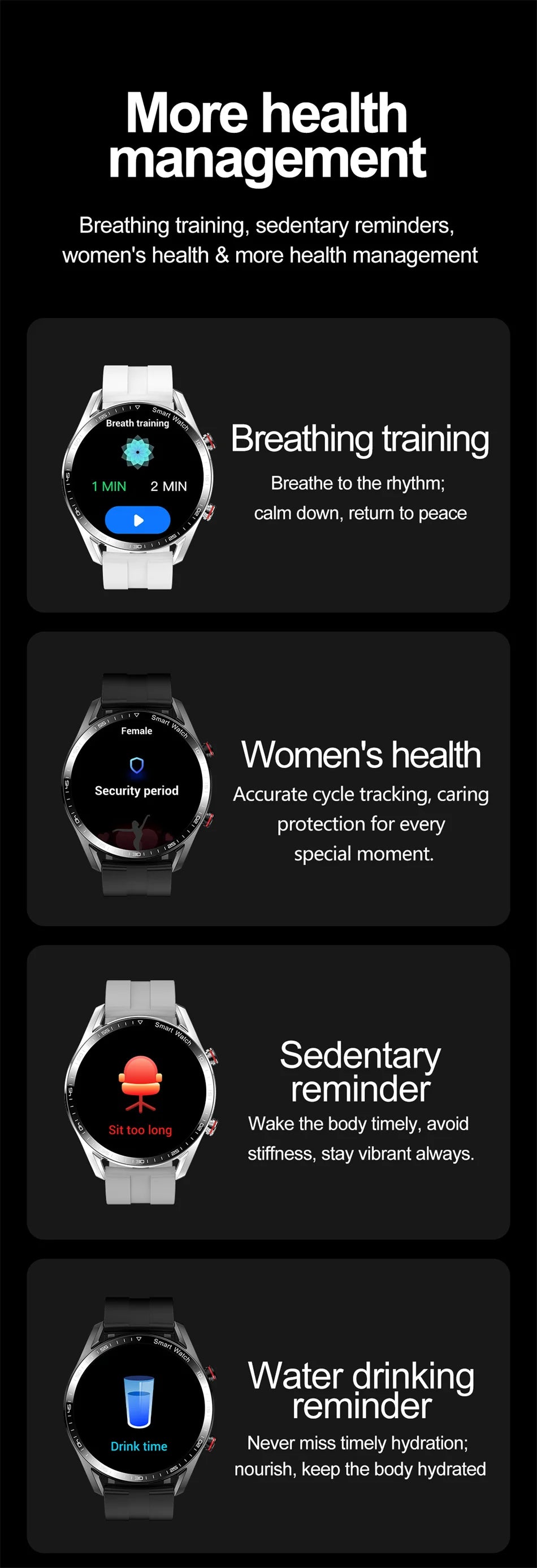 2025 New Business Smart Watch Men Bluetooth Call 1.53-inch AMOLED HD Display Multi-Sport Modes Heart Rate Monitor Smartwatch Man