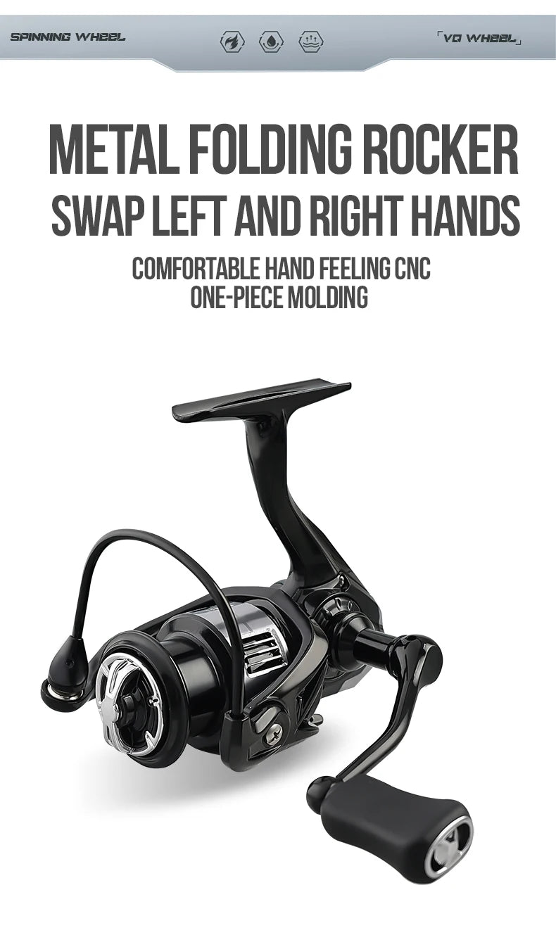 TAIYU High Quality Lightweight Spinning Fishing Reel 13+1 Bearing 5.2:1 Speed Ratio Universal Spinning Reel For All Water Areas