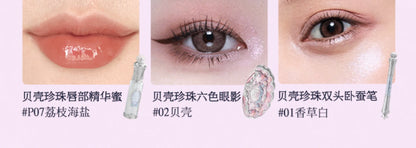 Flowerknows Gift Box Makeup Set Little Angel Full Box Lip Glaze Blusher Shell Jewelry Flower Know Birthday Gift Kit