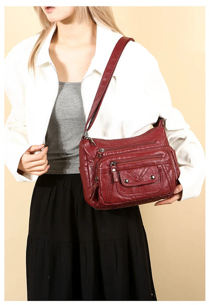 High Quality Leather Handbags Women Bags Luxury Brand Designer Shoulder Crossbody Hand Bags for Women 2024 Purses and Handbags