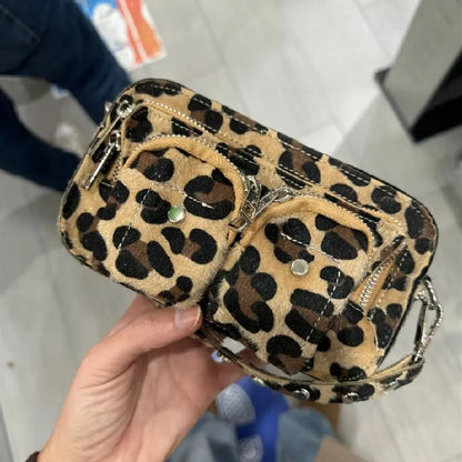 New Leopard Crossbody Bags For Women 2024 Luxury Handbags Designer Ladies Hand Shoulder Messenger Bag Sac A Main Female