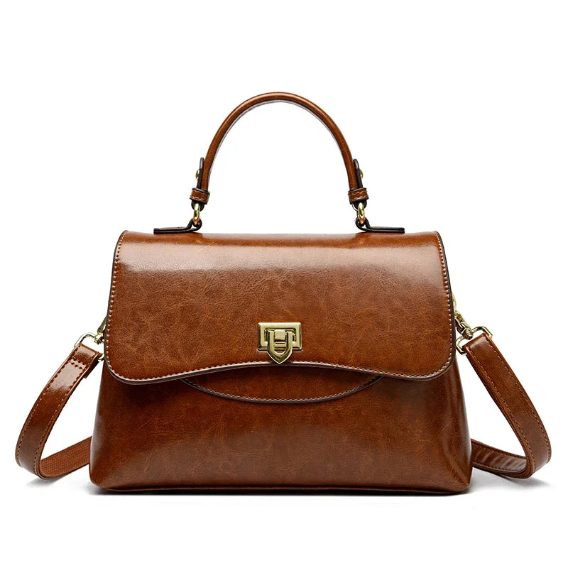 Luxury Large Capacity Multilayer Shoulder Messenger Bag High Quality Leather Handbag Women Designer Crossbody Sac Female Tote