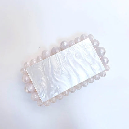 Luxury Design Shoulder Crossbody Bag Fashion New Evening Clutch Bag Ladies Handbag Acrylic Transparent Small Square Bag Female