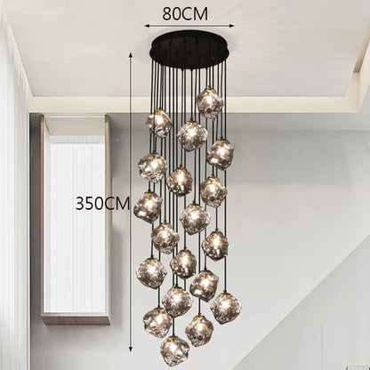 Modern home decor led lights pendant light lamps forstaircase Chandeliers for living room hanging light indoor lighting