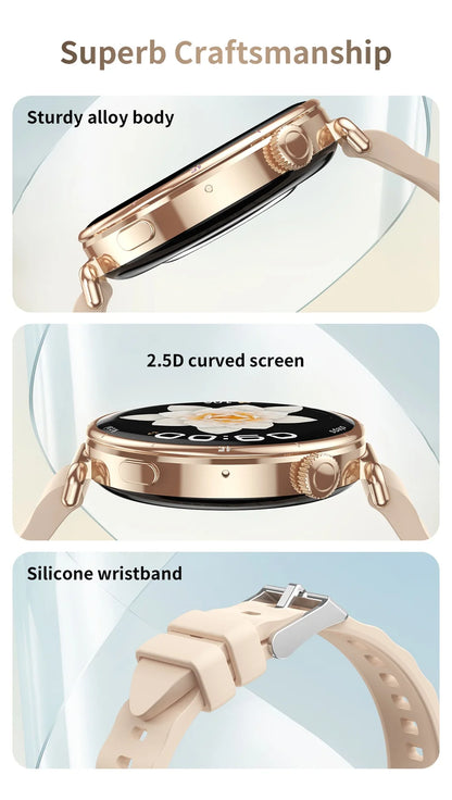 Wirstband Blue Tooth Call Smartwatch NFC Waterproof Music Fitness Tracker Health Monitoring Smart Watch Women Outdoor Sports