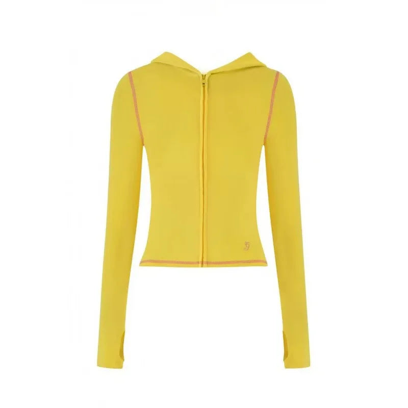 new shoulder letter printed open thread design slim fit hooded zipper short jacket shorts set