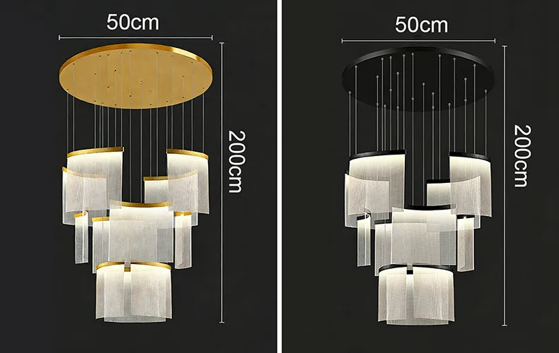 Modern home decor ring led lights pendant light lamps for living room Chandeliers for dining room hanging light indoor lighting