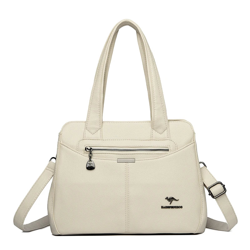 High Quality Ladies Soft Leather Shoulder Bag Designer Luxury Handbags Tote Bags For Womens 2025 Female Crossbody Messenger Bags