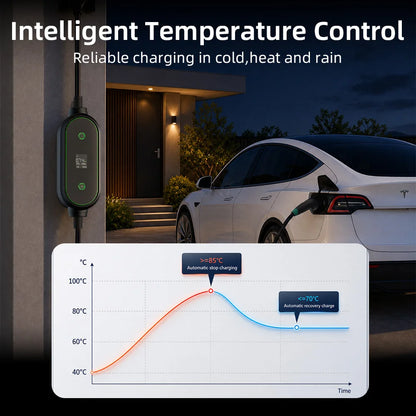 EVESLink 7KW Type2 Portable Electric Vehicle Charging GBT 32A 1Phase Car Fast Charger with 5M Cable for EV Cars
