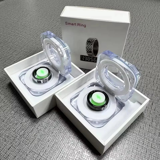 2026 New Sr08 Smart Ring LED Display Screen and Touch, Men Women, Heart Rate Health Monitoring, 5ATM Waterproof Sports Smartring