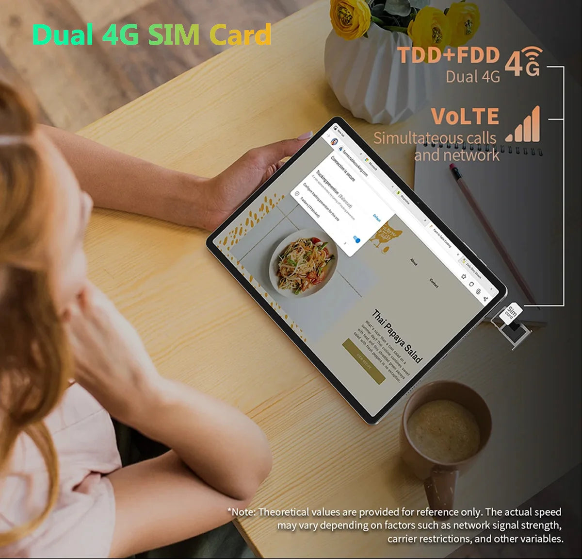 Mpad15 Large Screen 14 inch Tablet 16GB+512GB 1920*1200 IPS 4G Phone Call Android 15 Tablet 14' Octa Core 32+8MP Bluetooth WiFi