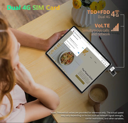 Mpad15 Large Screen 14 inch Tablet 16GB+512GB 1920*1200 IPS 4G Phone Call Android 15 Tablet 14' Octa Core 32+8MP Bluetooth WiFi