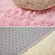 Nordic Ins Wind Tie-dye Gradual Change Silk Plush PV Plush Living Room Coffee Table Mattress Bedside Bedroom Dining Room Carpet