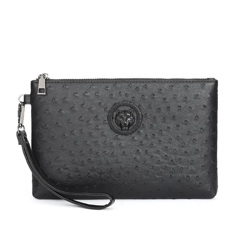 New Business Style Men Clutch Large Wallet Soft PU Leather Male Wristlet Pack Bag Elegant Leisure Stylish HandBags Envelope Bag