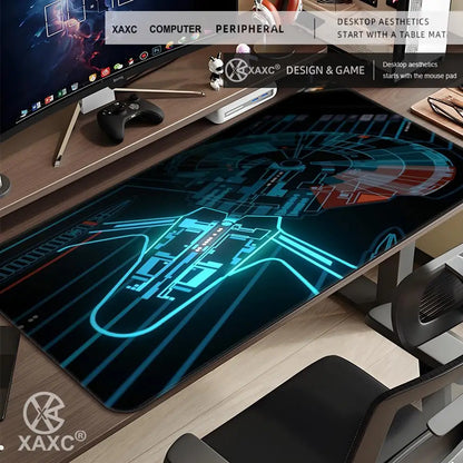 Black S-Stars T-Treks Mouse Pad Large Keyboard Mouse Desk Pad XXL Non-Slip Rubber Gaming Mouse Pad Laptop Mouse Carpet XAXC