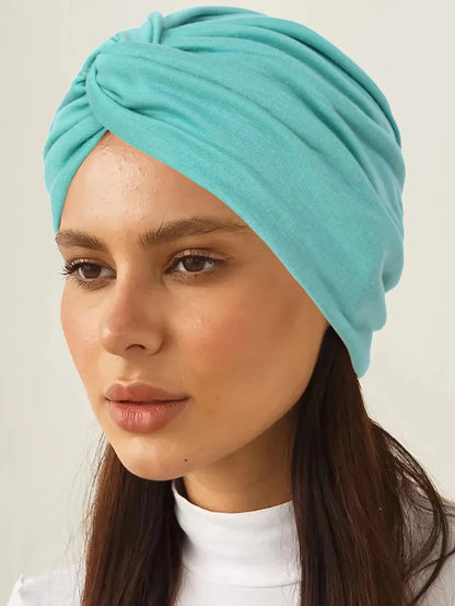 2026 New Soft Strech Ramadan Muslim Hijab Caps Fashion Headwear Women's Headscarf Solid Color Hair Care Turban Bonnet