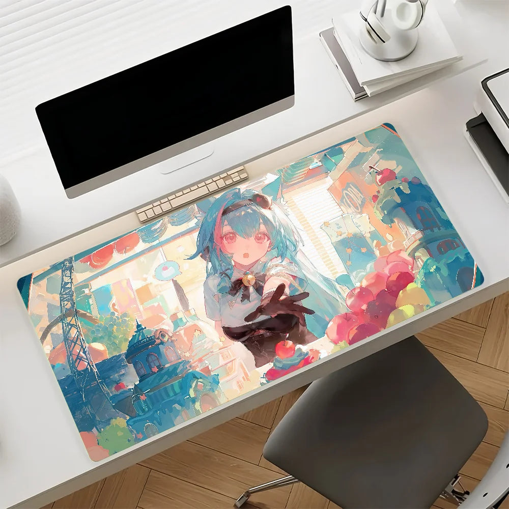 Game Neverness to Everness Mint Mouse Pad Non-slip Rubber Gamer Balance Computer Mat Decoracion Deskmat Laptop Office Large