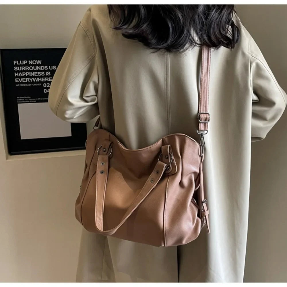 Female Hobo Handbag Large Capacity Shoulder Bags Big Stylsih Tote Bag Ladies Soft Leather Hobos Messenger Bags Women Сумочки