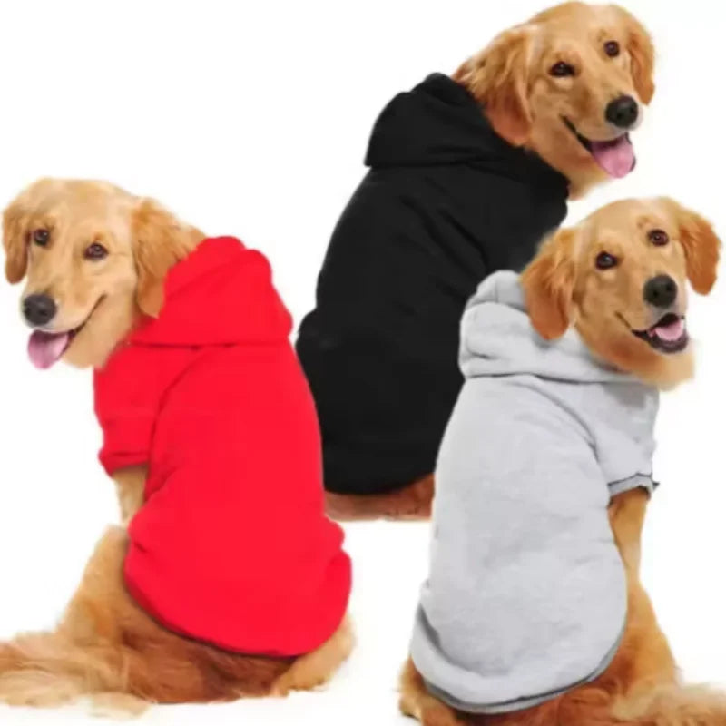 Winter Dog Clothes Sport Hoodies Sweatshirts Warm Coat Clothing Autumn for Small Medium Large Dogs Big Pets Puppy Hooded Sweats