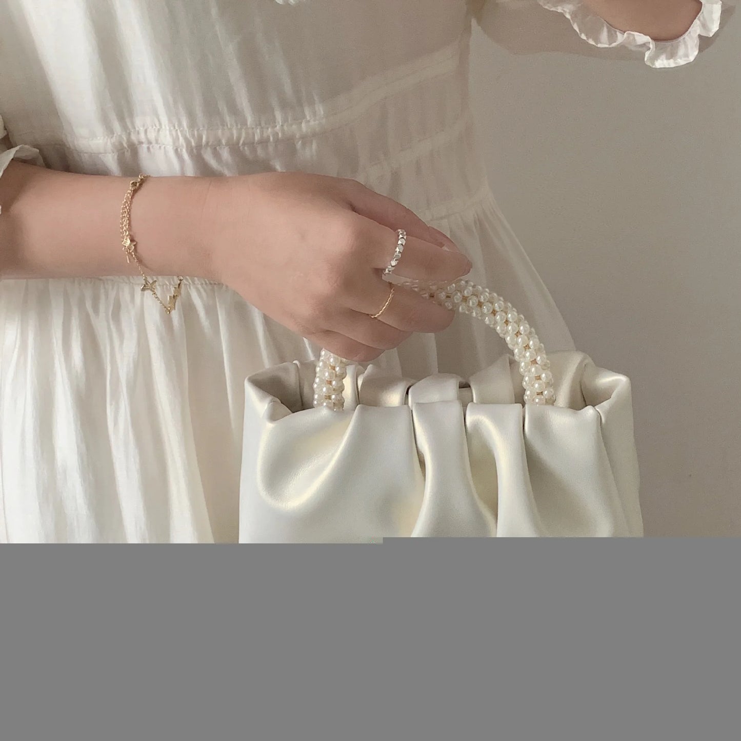 Fashion Pearl Handle Women Dinner Clutch Purse Handbags Luxury Design Ladies Square Shoulder Bags Female Small Messenger Bag