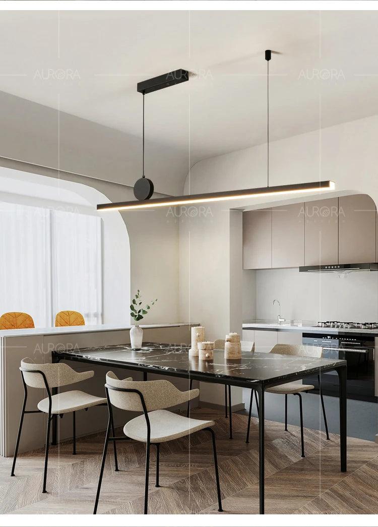 Pendant Lights Modern Simple Dining Room Lights For Kitchen Long Chandelier Living Room Pendant Lamp Home Decoration Lighting