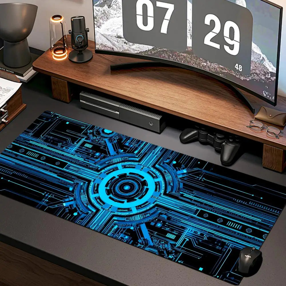 electronic panel Mouse Pad New Computer Home Mousepad XXL Desk Mats Natural Rubber Office Anti Slip Gaming Accessories pad