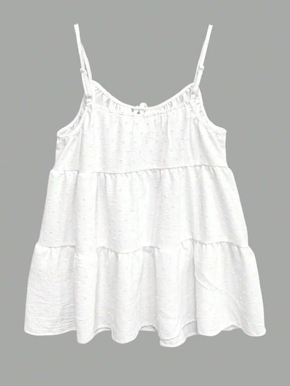 Stylish Women's Summer Polka Dot Jacquard Camisole