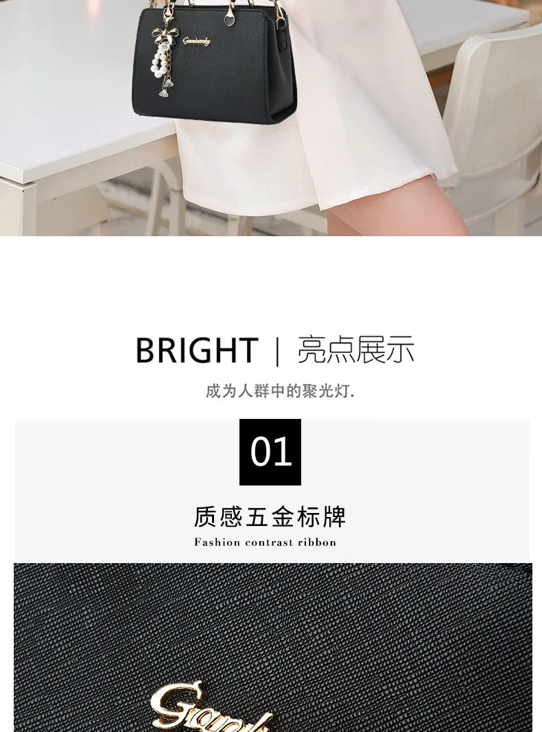 New Women bag Shoulder bag Handbag for women 2026 Crossbody bag pattern PU Portable bucket bag ladies messenger bag