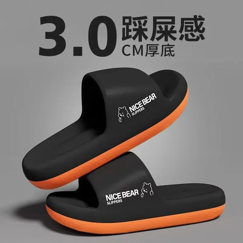 Fashion Men's Summer Ligtweight EVA Indoor Home Sandals Slippers Shoes Men Slippers Outdoor Students Women Comfortable Slides