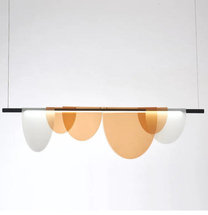 Nordic Blue Amber Acrylic Pendant Lights Living Room Makaron Hanging Lamp for Bedroom Dinning Room