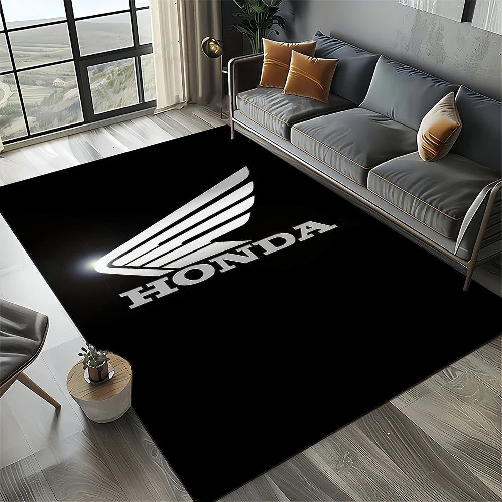 Racing Car H-HONDA HRC Motorcycle Carpet Rug for Living Room Bedroom Home Sofa Decoration,Kids Area Rug Non-slip Floor Mat Gift