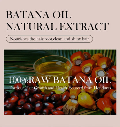 500ml Batana Oil Shampoo and Conditioner Set for Hydrating Care, Softening Hair, and Improving Dryness and Frizz