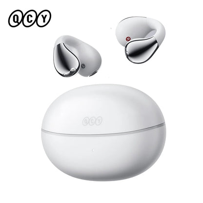 QCY Crossky C30S Open Ear Wireless Earphones Hi-Res with LDAC Ear Clip Earbuds Bluetooth 6.0 Clip On OWS Sports Headphones 40Hrs