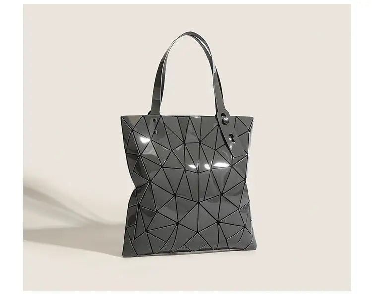 Luminous Bag Reflective Geometric Bags for Women 2024 Quilted Shoulder Bags Totes Female Handbags Bolsa Feminina Sac À Main