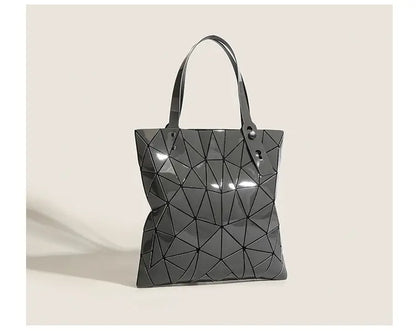 Luminous Bag Reflective Geometric Bags for Women 2024 Quilted Shoulder Bags Totes Female Handbags Bolsa Feminina Sac À Main