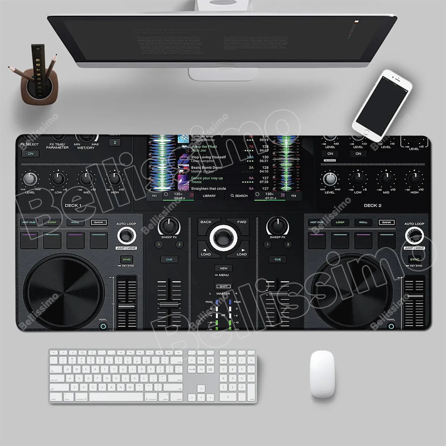 Mouse Pad Music Radio Dj Panel Gamer printon demand Custom Computer MousePad Natural Rubber Office Soft PC Accessory Desktop Pad