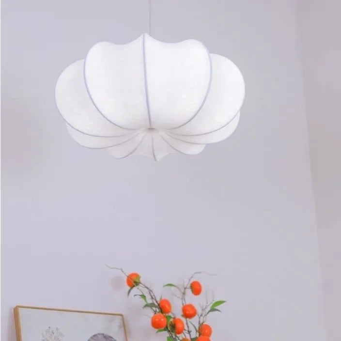 Japanese Style Wabi-sabi Style Silk Chandelier Retro Creative Bedroom Lamp French Designer Art Pendant Lights Room Decoration