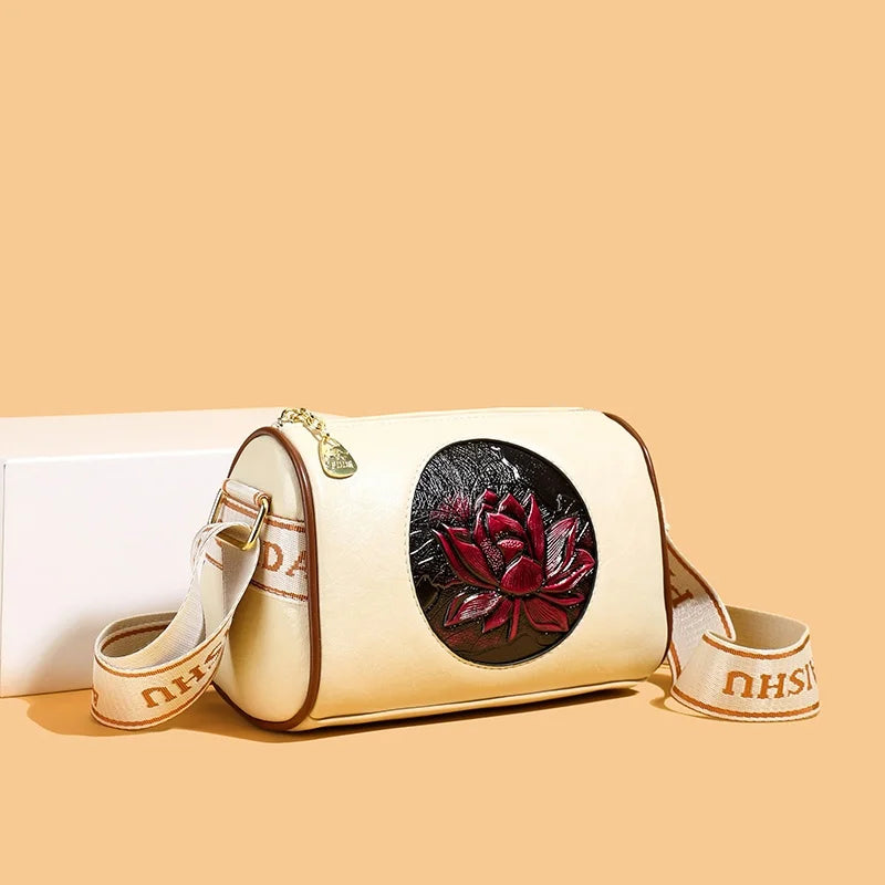Shoulder Bag Casual Women Handbag Soft Leather Shoulder Crossbody Bags for Women New Fashion Print Ladies Messenger Tote Bag