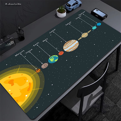Solar System Planets Mouse Pad Large Computer XXL MousePads Keyboard MouseMat Gamer Soft Office Carpet Desk Mat Long Mouse Pads