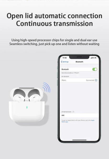 2026 TWS Air Pro Wireless Bluetooth Earphones Headphones HiFi Sound Low Latency Noise Reduction Earbuds for IPhone Android