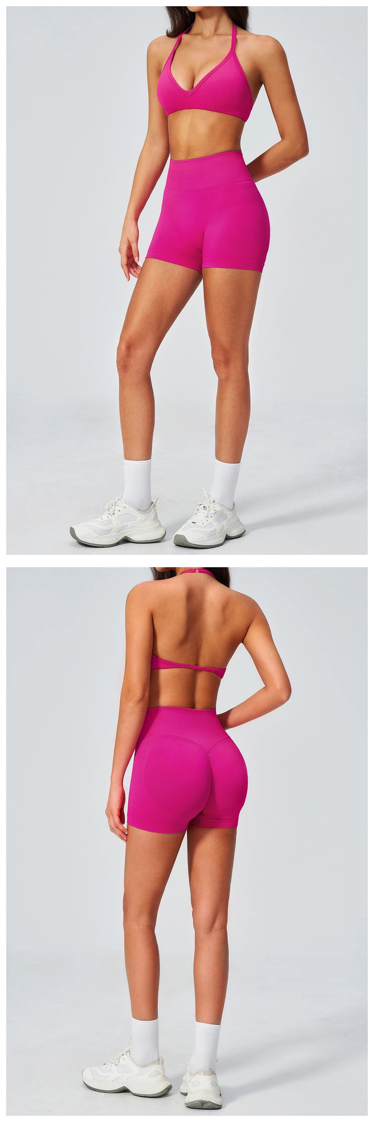 Fitness Suit 2PCS Women's Tracksuit Yoga Set Sports Outfits Gym Clothes Running Push Up Sportswear Female Workout Yoga Clothes