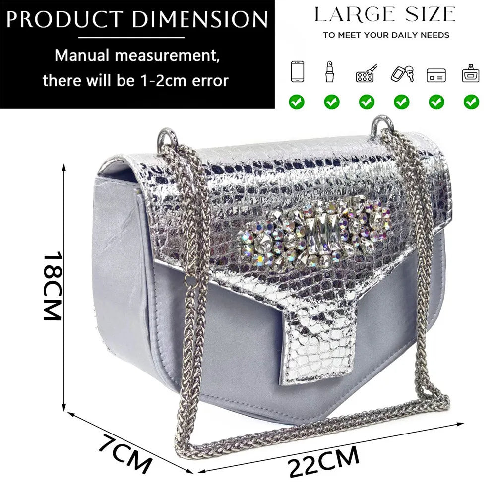 2025 Fashion Open Toe Women Strange Heels Bigger Size Fashion Rhinestone Decoration Purple Shoes And Bag Set Party Bag