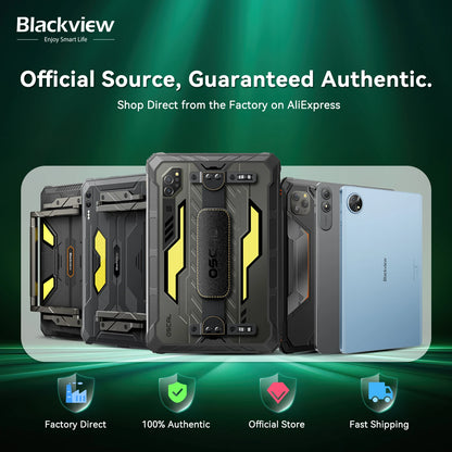 World Premiere Blackview Active 12 Pro Rugged Projector Tablet 11'' Pad Android 15 16GB 1TB 30000mAh Dimensity 7300 Tablet Phone
